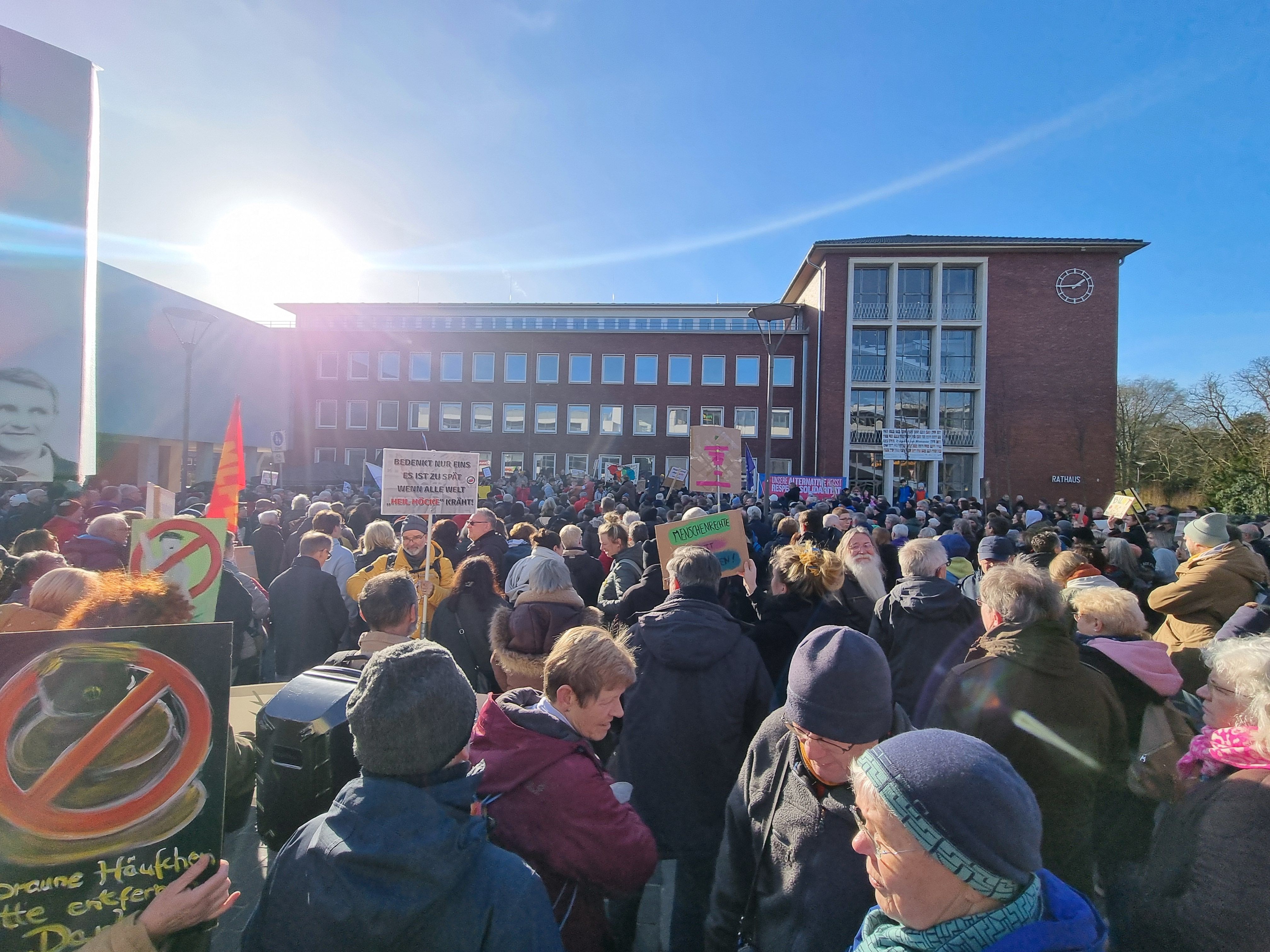 Demo gegen die Deportationspläne in Herten