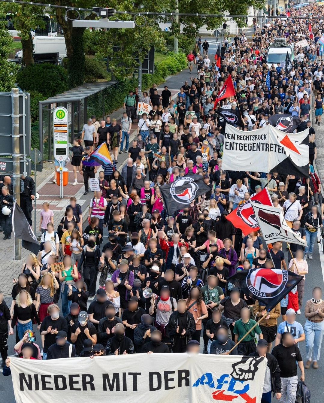 Nieder mit der AfD