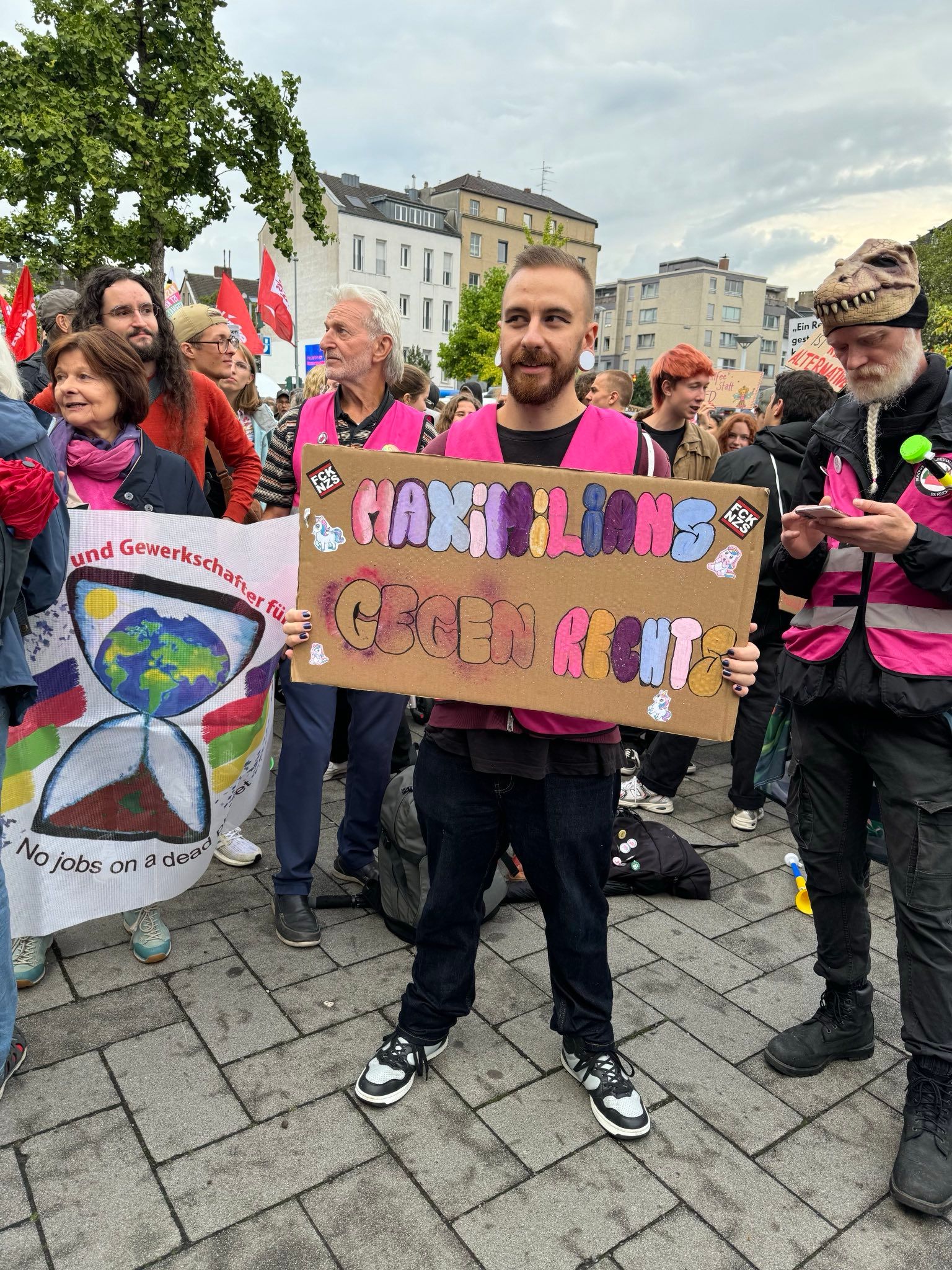 Protest gegen die AfD in Düsseldorf-Bilk